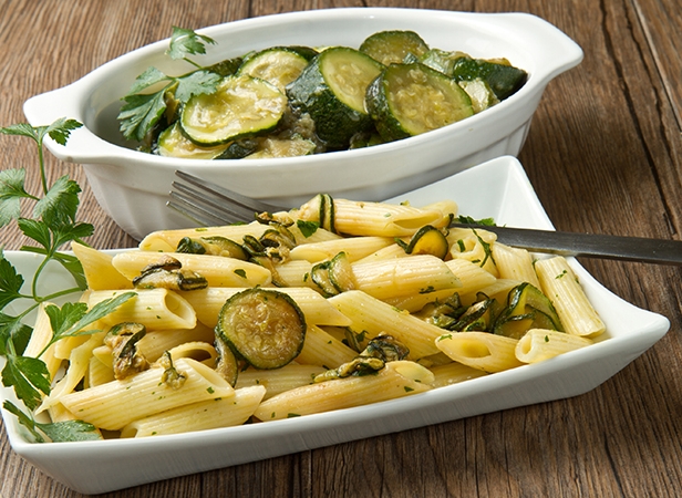 Penne con zucchine